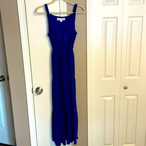 Emma & Michele tiered dress with belt